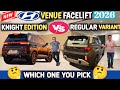 NEW VENUE KNIGHT EDITION 2026 VS REGULAR VARIANT 2026 COMPARISON✅ VENUE KNIGHT 2026@NarrusAutovlogs 