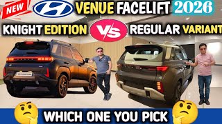 NEW VENUE KNIGHT EDITION 2026 VS REGULAR VARIANT 2026 COMPARISON✅ VENUE KNIGHT 2026@NarrusAutovlogs 