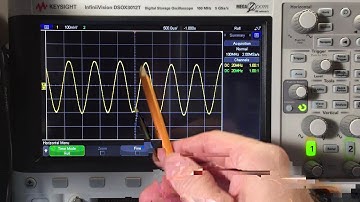 A quick look at sine waves on the oscilloscope