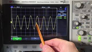 A quick look at sine waves on the oscilloscope