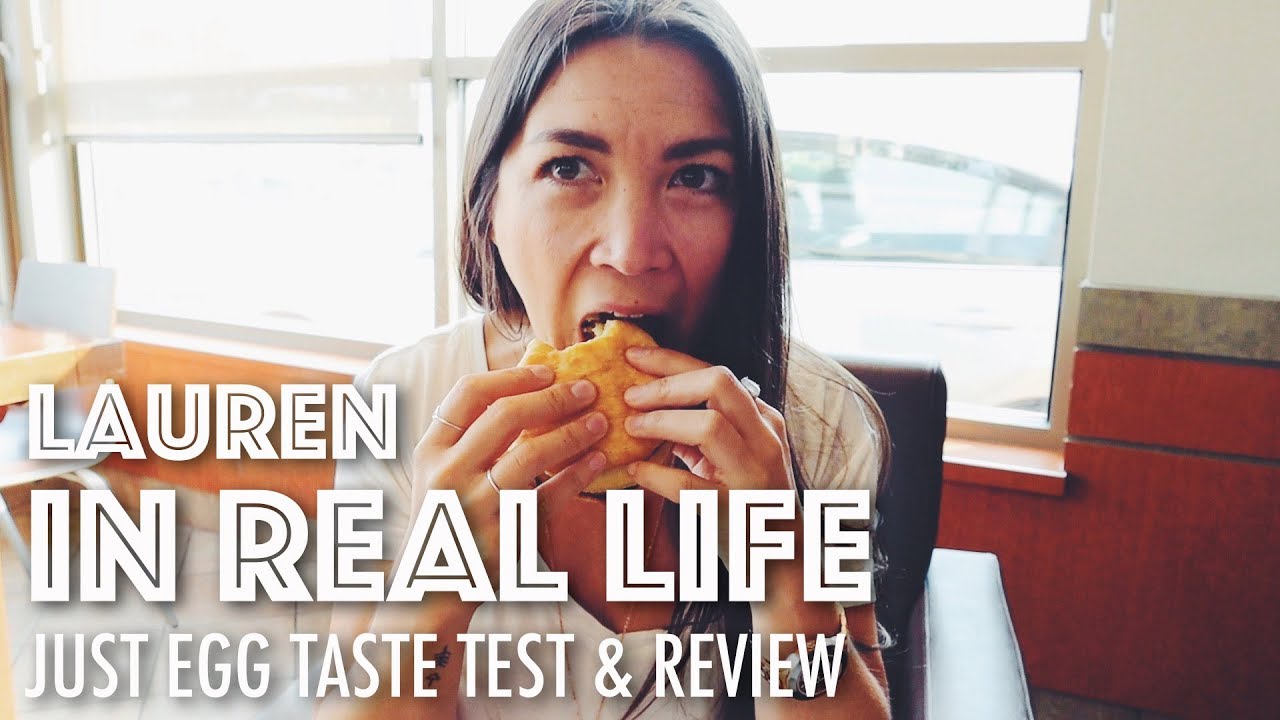 JUST EGG TASTE TEST & REVIEW | Lauren In Real Life
