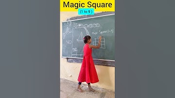 Magic Square (1 to 9 ) #education #maths #students #teacher #youtubeshorts #trending #donate
