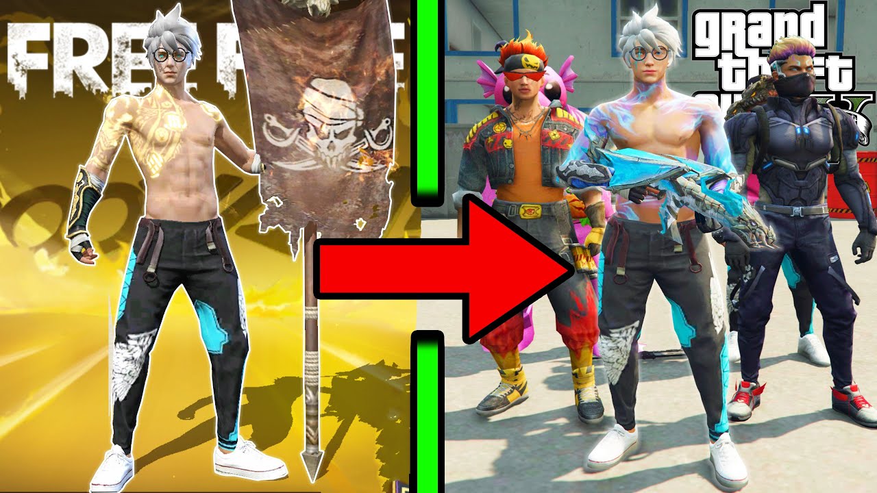 แต่งตัวเป็นยอดนักซิ่งในเกมฟีฟาย Free Fire x GTA V YouTube