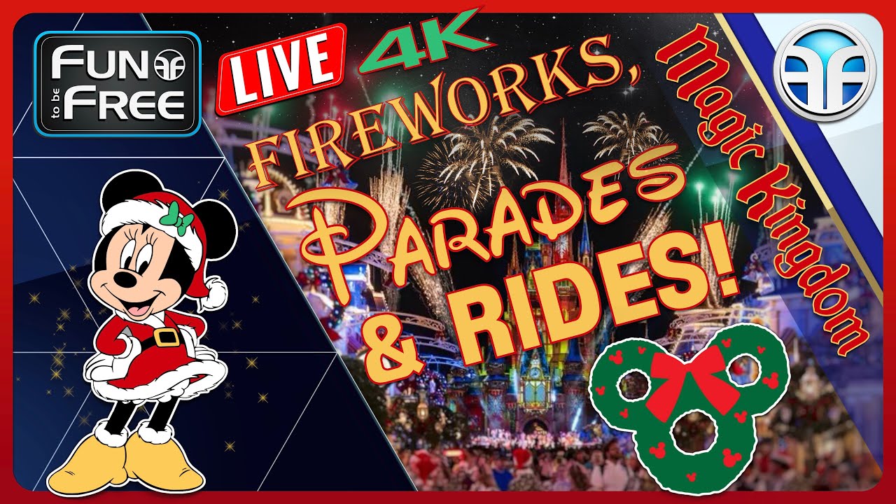 🔴 Disney LIVE Stream Today – 4K Rides and FIREWORKS Tonight