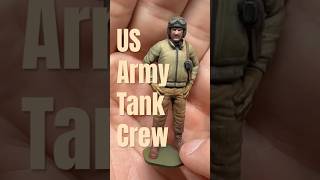 Army Men Painting US Tank Crew, WWII, Airfix scale, 1/32