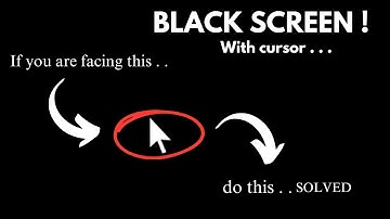 How to Fix Black Screen with Cursor on PC or Laptop || Windows 10, 11