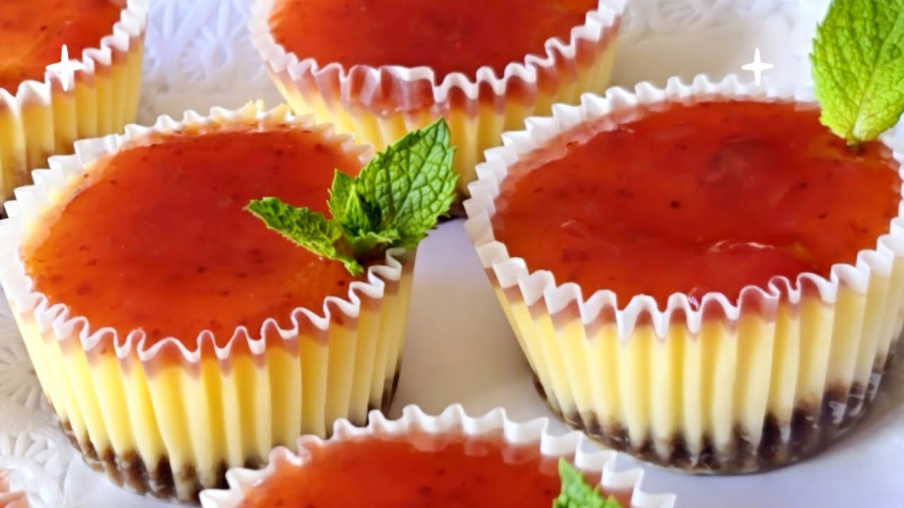 ⭐️ САМЫЙ НАСЫЩЕННЫЙ И ПРОСТОЙ ДЕСЕРТ, ЗА 3 МИНУТЫ, ПРОСТЫЕ И БЫСТРЫЕ МИНИ-ЧИЗКЕЙКИ❤