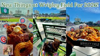 Famous Unbelievable New Ballpark Food Options | Wrigley Field 2026 | Trying New Seat Locations! Wealth