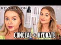 TESTING NEW REVOLUTION CONCEAL + HYDRATE FOUNDATION & CONCEALER (Wear test)