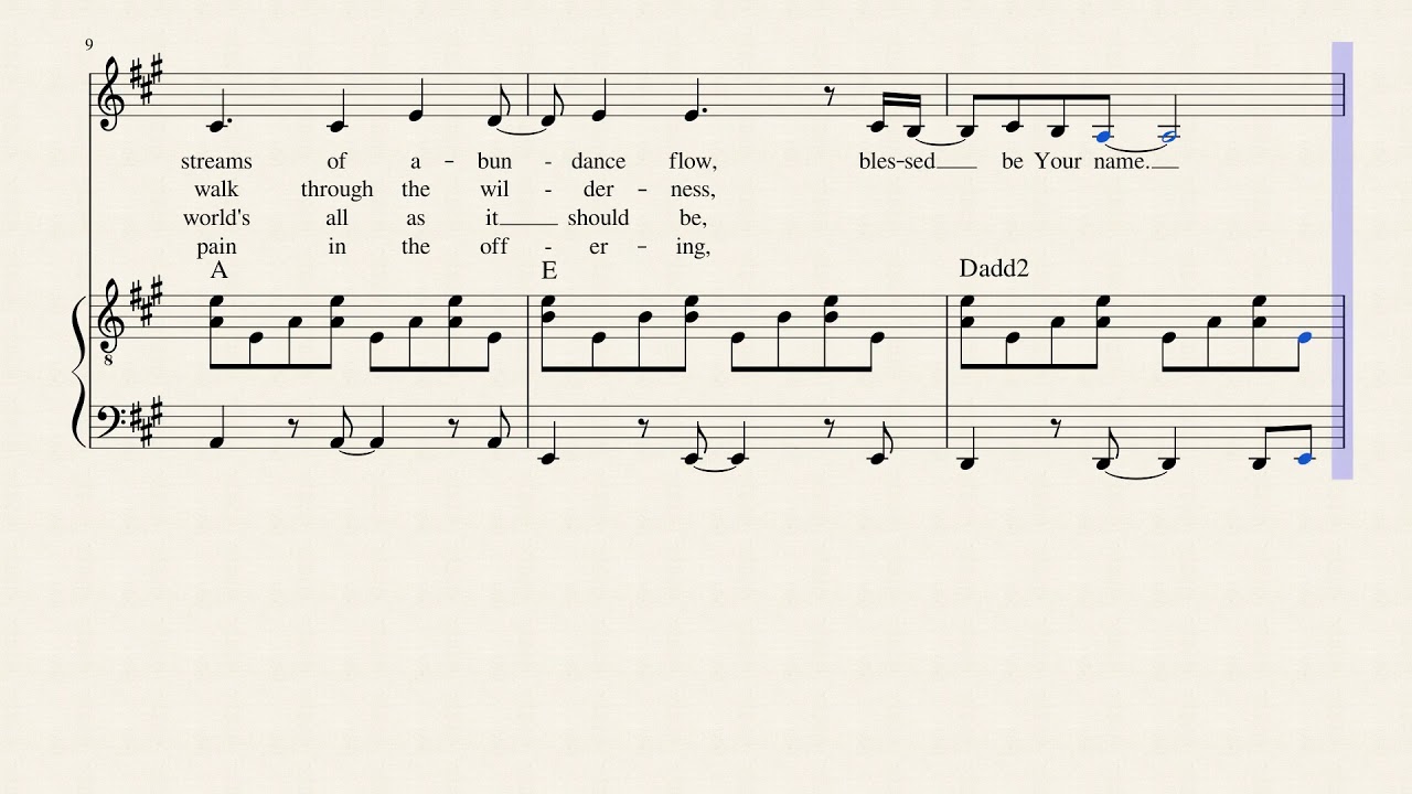 matt redman blessed be your name songtext