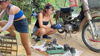 How did the girl start her business by opening a repair shop in a rural area?
