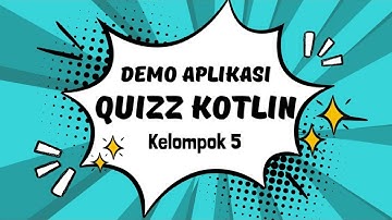 Demo Aplikasi Quizz Kotlin Menggunakan Android Studio