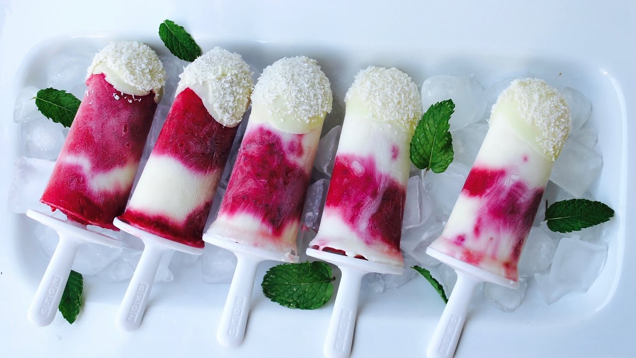 Easy Recipe How To Make Berry Yoghurt Popsicles YouTube