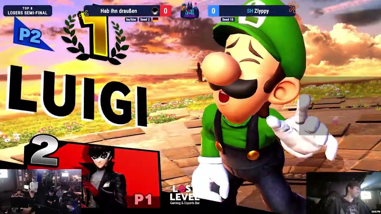 Lost Level Smash 5 - TOP 8 noah?! (Joker, Game & Watch) vs Zlyppy (Luigi) Smash Ultimate - SSBU