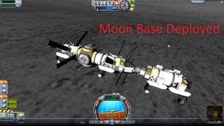 Kerbal Space Program - Deploying Mun Base..