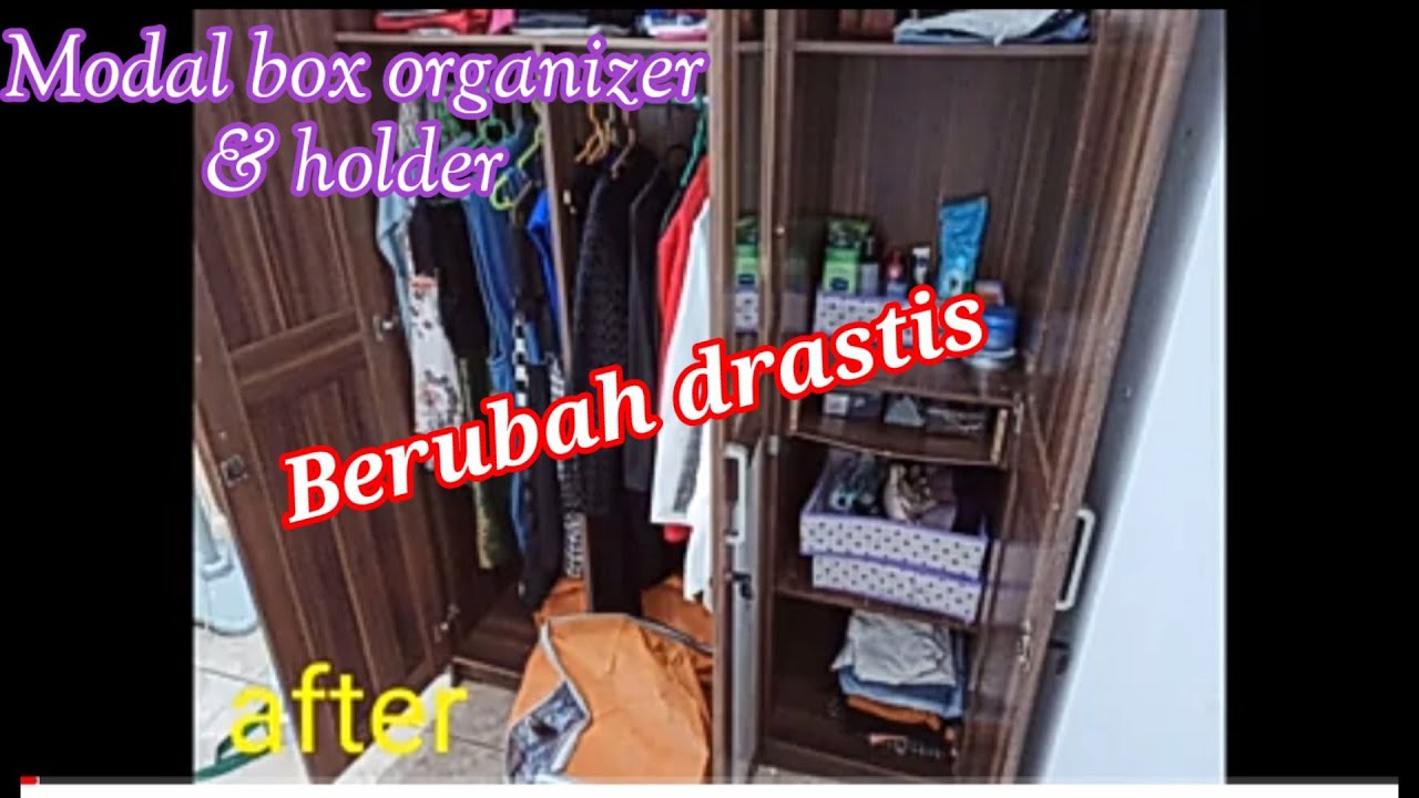 Tips merapikan lemari  dengan Organizer box holder ramah 