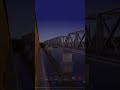 WAG9 WITH UTKRISHT COACHES CROSSING A BRIDGE. TRAIN SIMULATOR CLASSIC