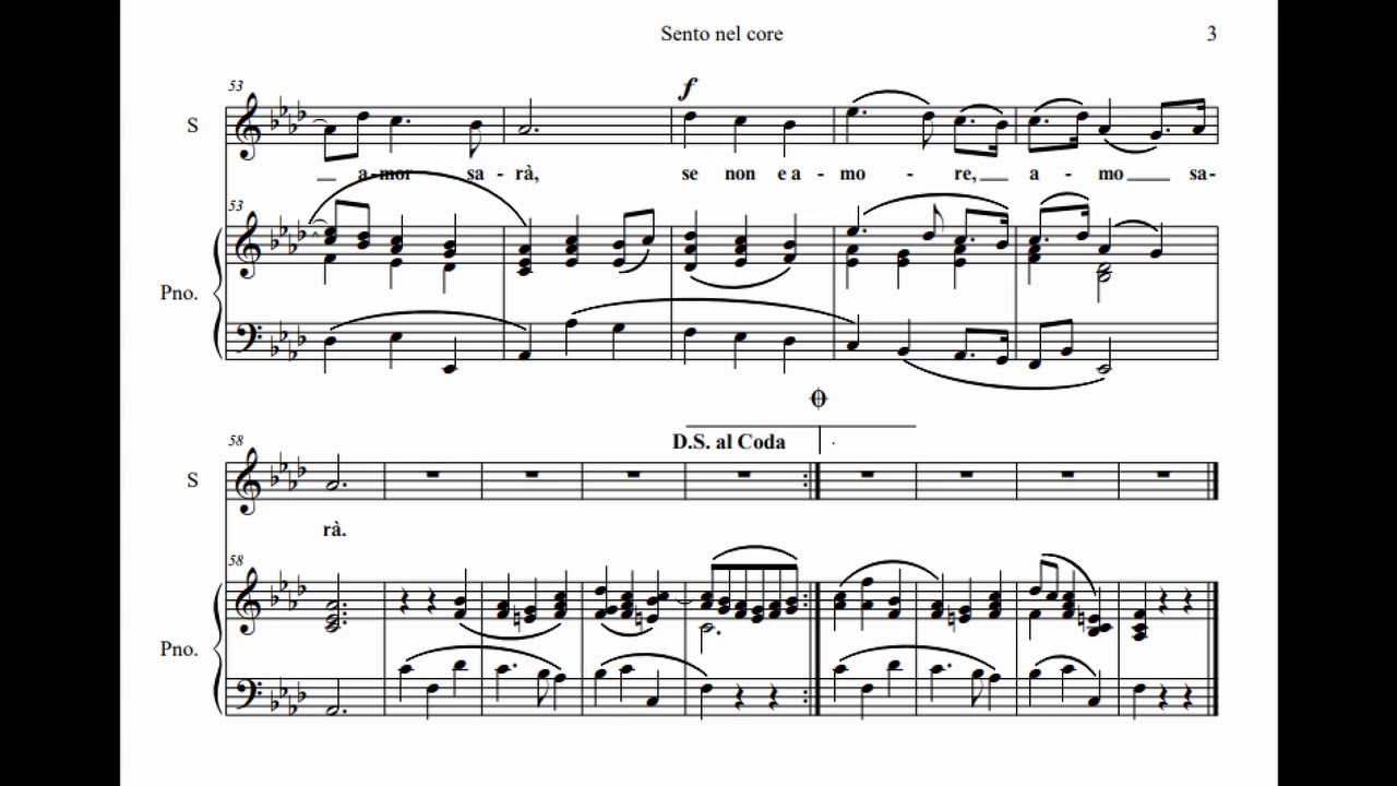 Sento Nel Core Alessandro Scarlatti