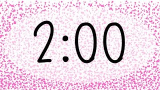 2 minute timer Pink Glitter