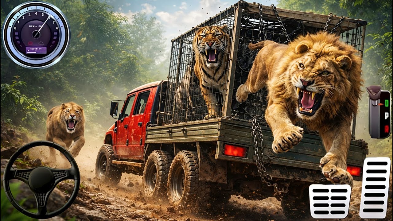 Animal Cargo Truck Driving Game 3D - Animal Transport Cargo Truck 2024 - Android Gameplay