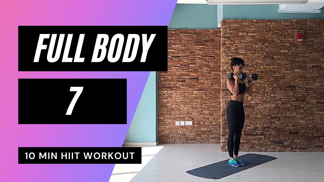 10 MIN FULL BODY DUMBBELL WORKOUT // HIIT | MrandMrsMuscle - YouTube