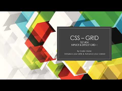 [Learn web development FREE ]04.CSS GRID Implicit and Explicit Part 1 (Hindi /Urdu).