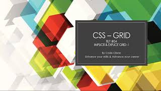 [Learn web development FREE ]04.CSS GRID Implicit and Explicit Part 1 (Hindi /Urdu).