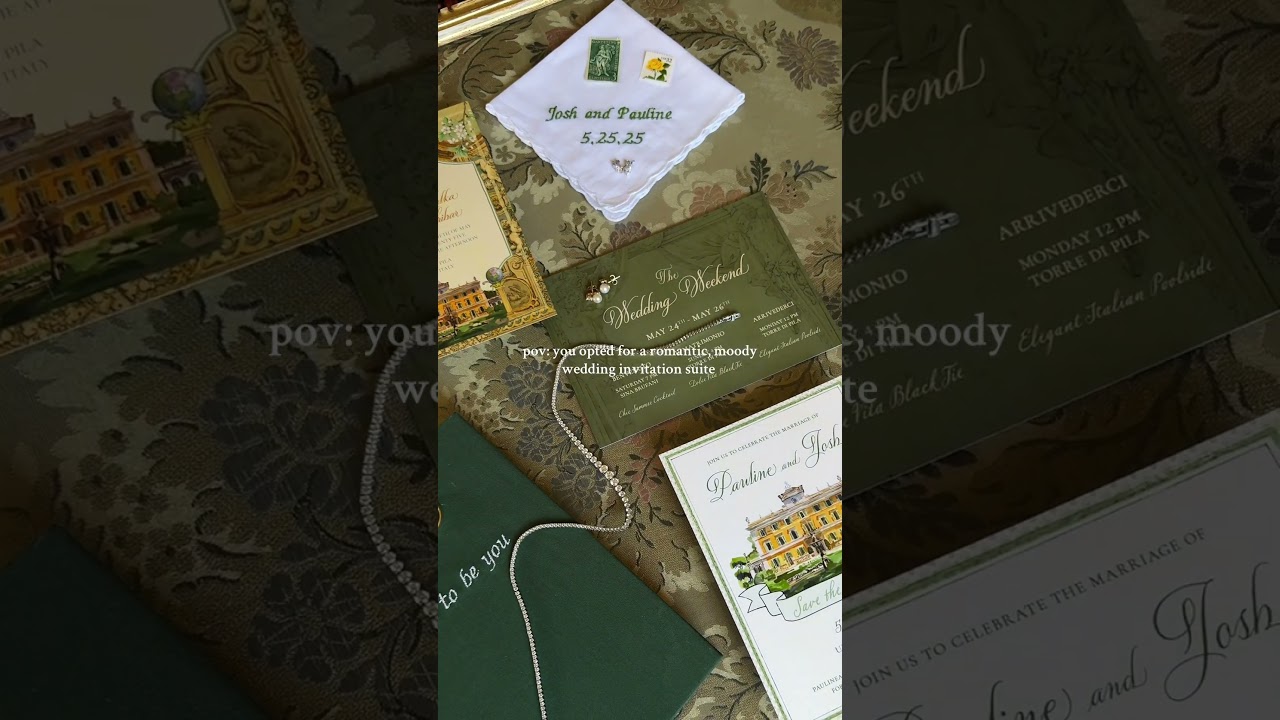 Our wedding invitation suite 