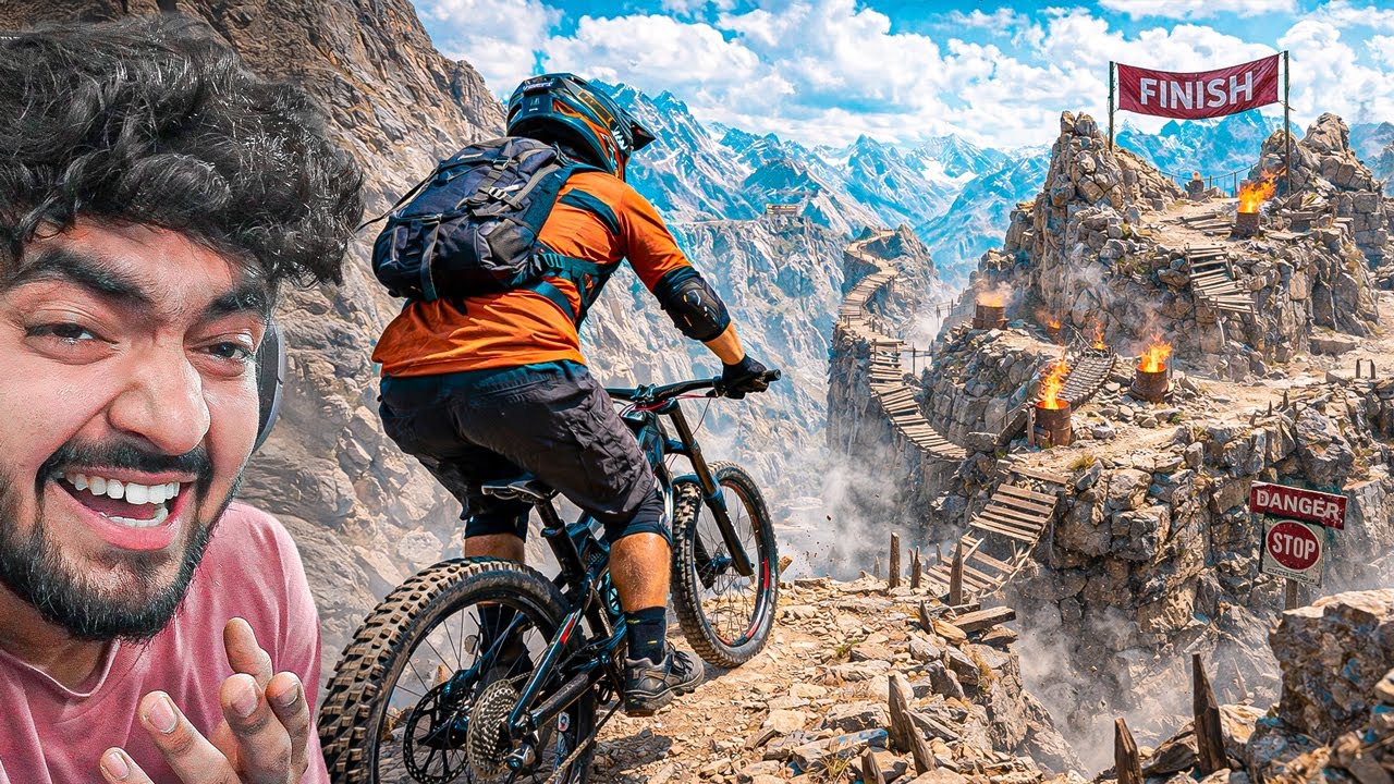 RIDING IMPOSSIBLE BIKE TRACKS ABOVE THE SKY! | DESCENDERS GAMEPLAY #2