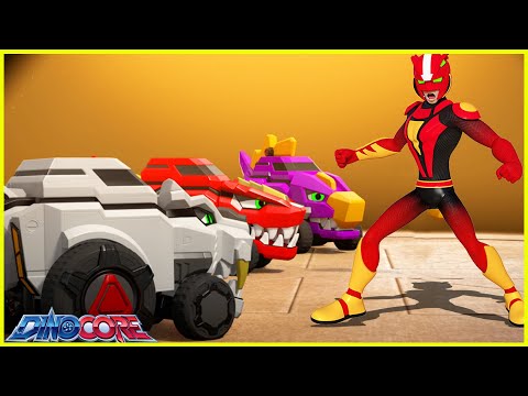 Video Siêu nhân Dinocore | Hoạt hình Dinocore mùa 3 Tập 6 -9... - youtube