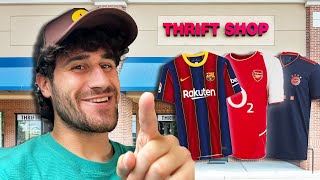 THIS THRIFT STORE HAD SO MANY SOCCER JERSEYS!!