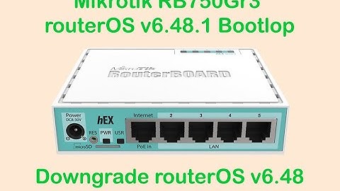 Mikrotik RB750Gr3 Eror/Stuck on RouterOS v6.48.1 Downgrade routerOS v6.48 Normally