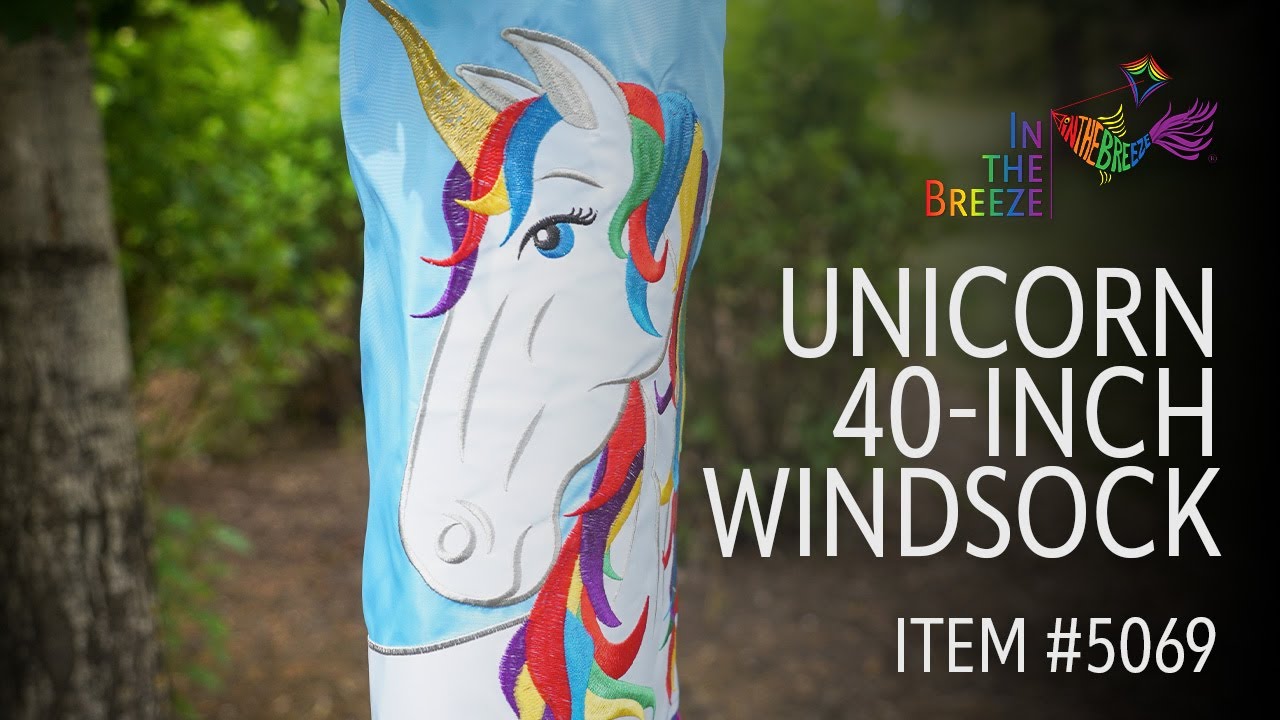 Unicorn 40" Windsock | Wholesale Garden Décor | In the Breeze
