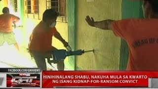 Hinihinalang shabu, nakuha mula sa kwarto ng isang kidnap-for-ransom convict