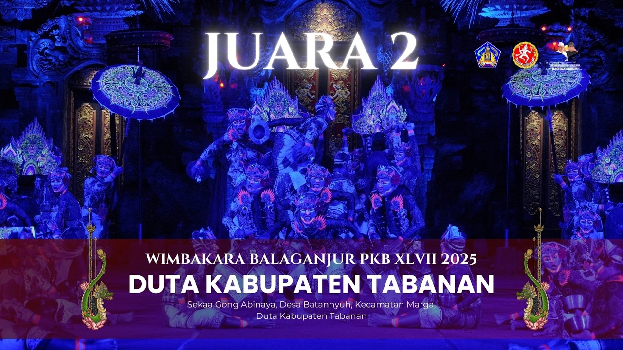 Juara 2 Lomba Baleganjur Pesta Kesenian Bali XLVII Tahun 2025 Duta Kabupaten Tabanan