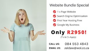 Cape Town Web Design Agency, Website Landing Page Promo