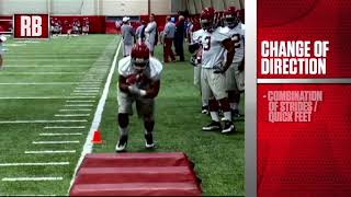 Alabama RB Drills - Change of Direction