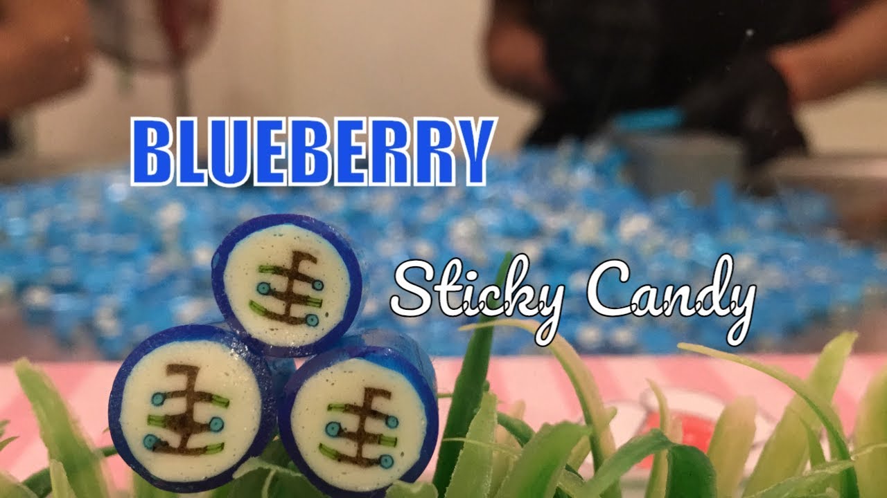STICKY | Blueberry Rock, How to Make BLUEBERRY Handmade Candy, Handmade Candy
