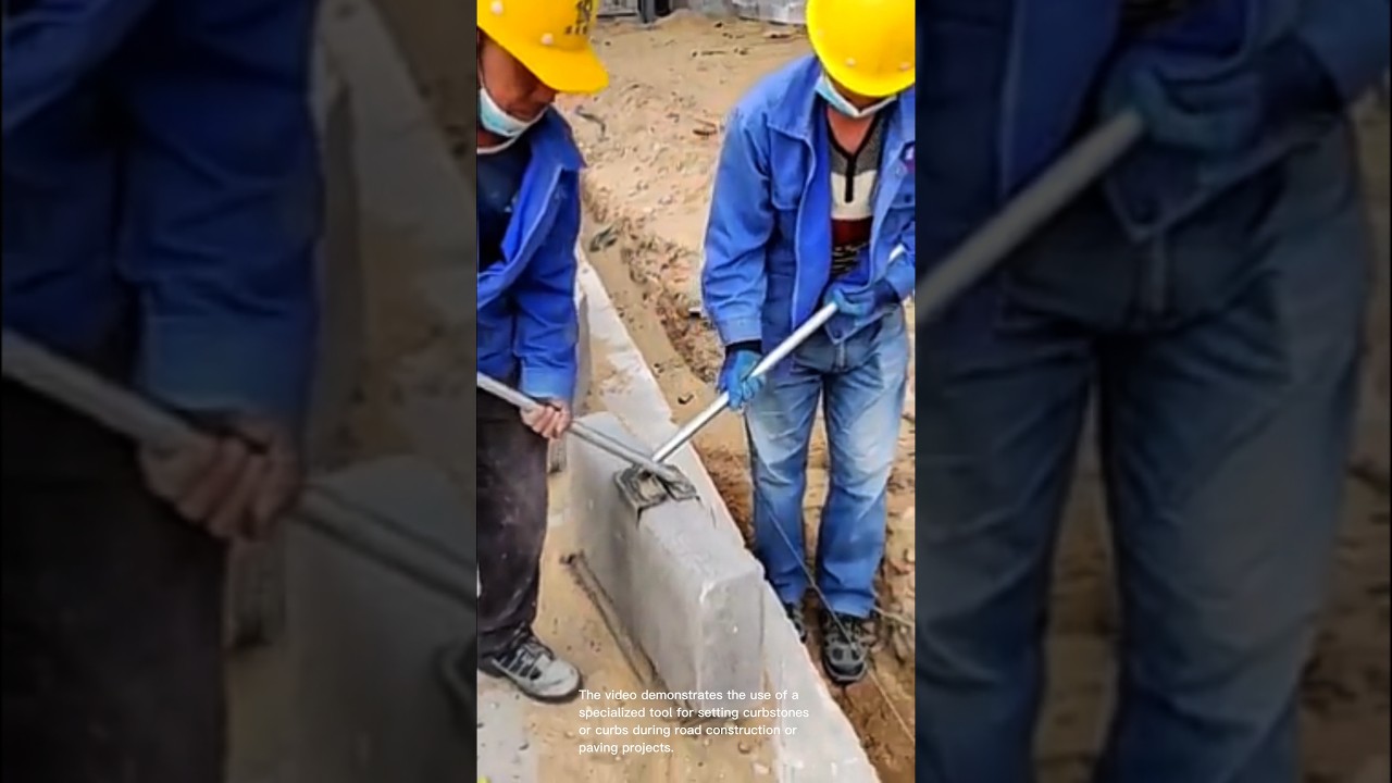 Curb setting tool: efficient and simple paving technique