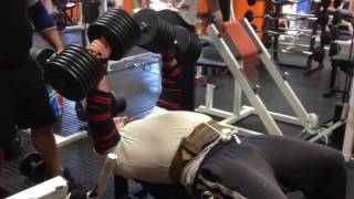 70 Kilo Dumbbell Press