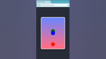 Bouncing ball #htmlcss #html #css #coding #shorts #viral