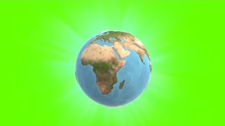 Earth Spinning Green Screen