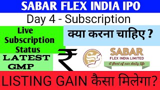 Sabar Flex India IPO | Sabar Flex India IPO Review | Sabar Flex India IPO Listing Gain