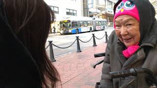 Homeless people in Downtown Vancouver