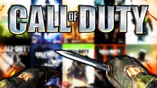 Celebrity EVERY BASE MELEE/KNIFE in CALL OF DUTY! (COD4 - COD WW2) Wealth