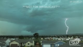 6-13-16 Rapid City, SD Tornado Warning Time Lapse
