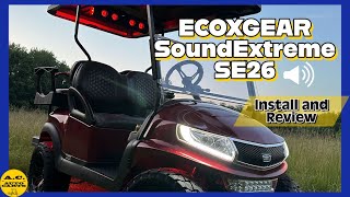 DIY EcoXgear Soundbar install on our Club Car Precedent golf cart.