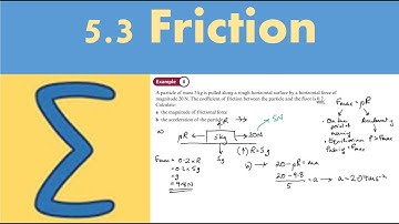 5.3 Friction (STATISTICS AND MECHANICS 2 - Chapter 5: Forces and friction)