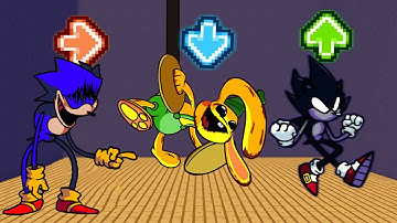 FNF Character Test | Gameplay VS Playground | bunzo bunny | SonAi exe | dark sonic