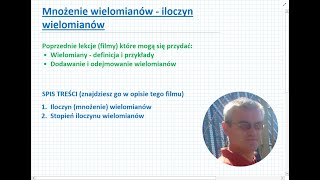 Mnożenie wielomianów - Matematyka Liceum i Technikum